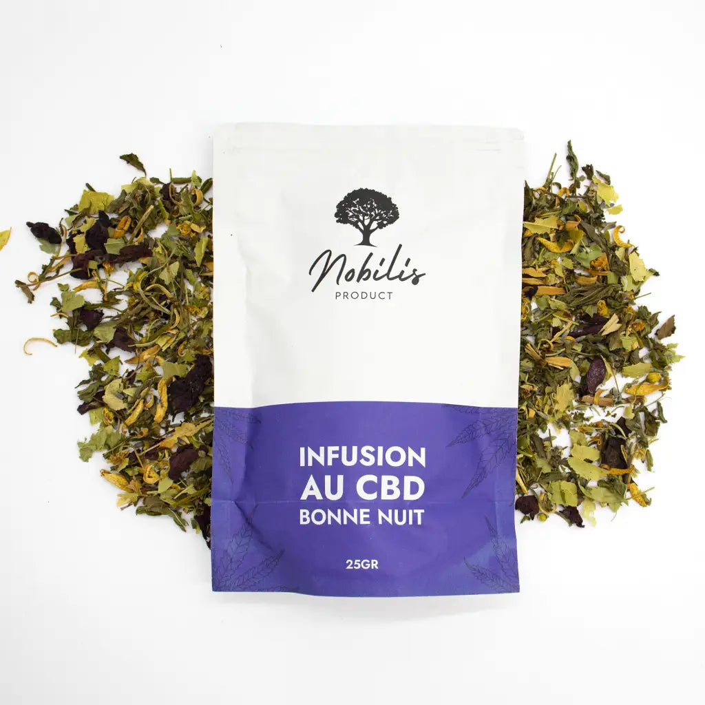 Tisane Mélatonine CBD Infusettes - Bonne nuit - Mon Petit Herbier